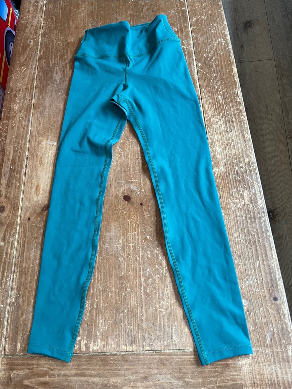 High-Rise Teal Stretch Leggings for Women